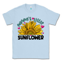 Dusty Blue mommy' s little sunflower Classic Tee - MaliasSmallBusiness