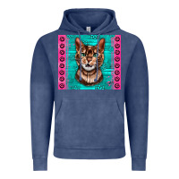 Vintage Denim Western Bengal Cat Vintage Hoodie - LillyAllenDesigns