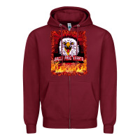Burgundy Eagle Fang Karate Zipper Hoodie - Bettercallsaul