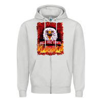 Dove Grey Eagle Fang Karate Zipper Hoodie - Bettercallsaul