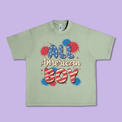 All American Boy Urban Heavy Tee Designed By Maliassmallbusiness