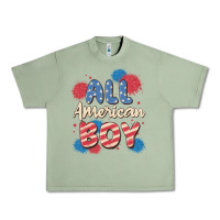 Oil Green all american boy Urban Heavy Tee - MaliasSmallBusiness