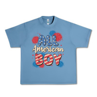 Pebble Blue all american boy Urban Heavy Tee - MaliasSmallBusiness