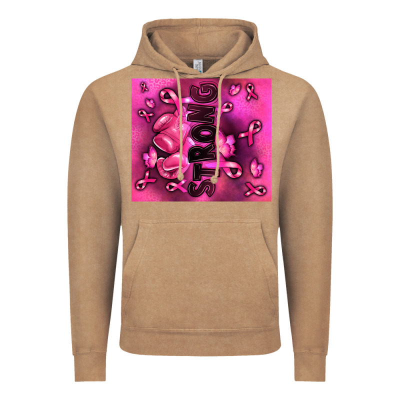 Strong Breast Cancer Vintage Hoodie by RanaPortraitStore | Teevron