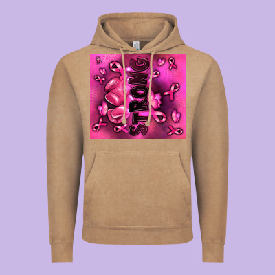 Strong Breast Cancer Vintage Hoodie Designed By Ranaportraitstore