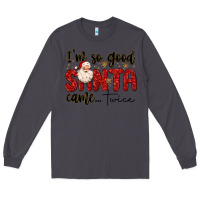 Smoke i m so good santa came twice Long Sleeve Tee - MaliasSmallBusiness