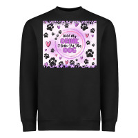 Black hold my drink i gotta pet this dog Heavyweight Sweatshirt - MaliasSmallBusiness