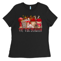 Black tis the season Ladies Tee - RacoonDesign