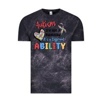 Cloud Black autism it's not a disability it's a different abil Vintage Tee - MaliasSmallBusiness