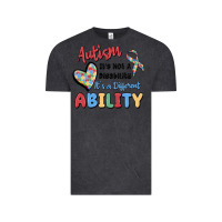Vintage Black autism it's not a disability it's a different abil Vintage Tee - MaliasSmallBusiness
