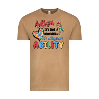 Autism It's Not A Disability It's A Different Abil Vintage Tee | Teevron