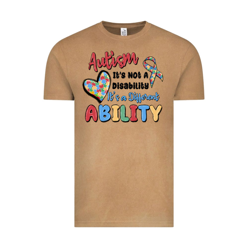 Autism It's Not A Disability It's A Different Abil Vintage Tee by MaliasSmallBusiness | Teevron