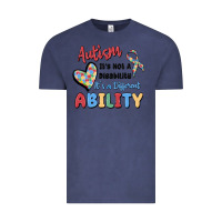 Vintage Denim autism it's not a disability it's a different abil Vintage Tee - MaliasSmallBusiness