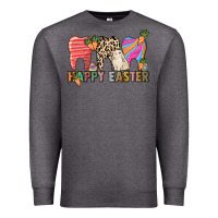 Charcoal Heather Happy Easter Dental Premium Sweatshirt - HowdyJamesFarm