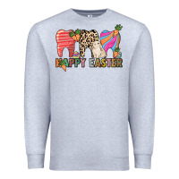 Heather Grey Happy Easter Dental Premium Sweatshirt - HowdyJamesFarm