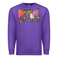 Purple Happy Easter Dental Premium Sweatshirt - HowdyJamesFarm