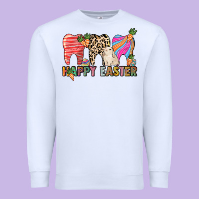 Happy Easter Dental Premium Sweatshirt Designed By Howdyjamesfarm