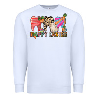 White Happy Easter Dental Premium Sweatshirt - HowdyJamesFarm