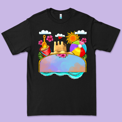 Custom Name Summer Beach Toys Premium Tee Designed By Jahusdesignshop