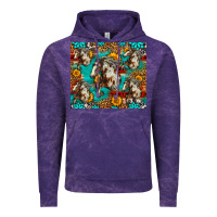 Cloud Purple mustang horse western Vintage Hoodie - LillyAllenDesigns