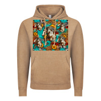 Vintage Coffee mustang horse western Vintage Hoodie - LillyAllenDesigns