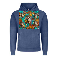 Vintage Denim mustang horse western Vintage Hoodie - LillyAllenDesigns