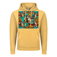 Vintage Mustard mustang horse western Vintage Hoodie - LillyAllenDesigns