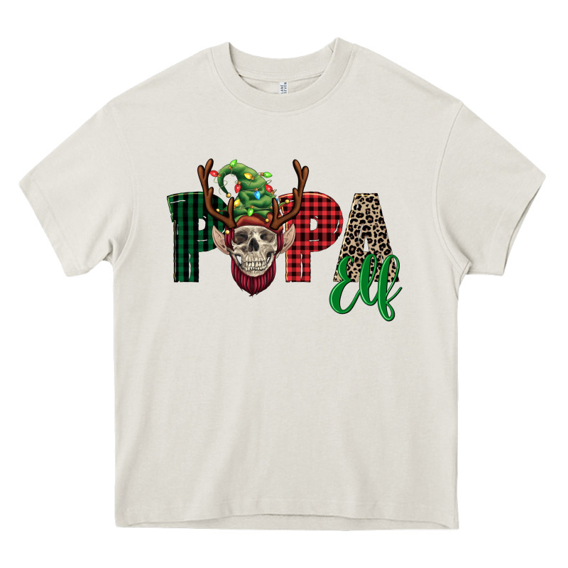 Papa Elf Skull Heavy Core Tee by FaDigitalArtStudio | Teevron