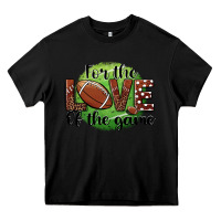 Black for the love of the game football Heavy Core Tee - BarkalooDesign