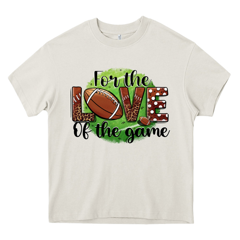 For The Love Of The Game Football Heavy Core Tee by BarkalooDesign | Teevron