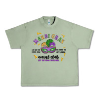 Oil Green mardi gras social club Urban Heavy Tee - MaliasSmallBusiness