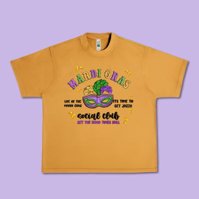 Mardi Gras Social Club Urban Heavy Tee Designed By Maliassmallbusiness