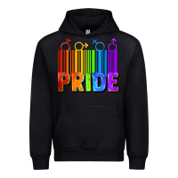 Black Pride Barcode Urban Hoodie - FaDigitalArtStudio