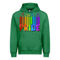 Emerald Pride Barcode Urban Hoodie - FaDigitalArtStudio