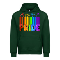 Forest Green Pride Barcode Urban Hoodie - FaDigitalArtStudio