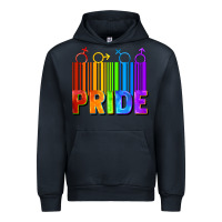 Navy Pride Barcode Urban Hoodie - FaDigitalArtStudio