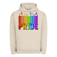 Pigment French Oak Pride Barcode Urban Hoodie - FaDigitalArtStudio
