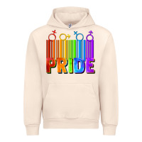 Sandshell Pride Barcode Urban Hoodie - FaDigitalArtStudio