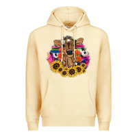 Pina Colada Baby Cow flower Premium Hoodie - HowdyJamesFarm