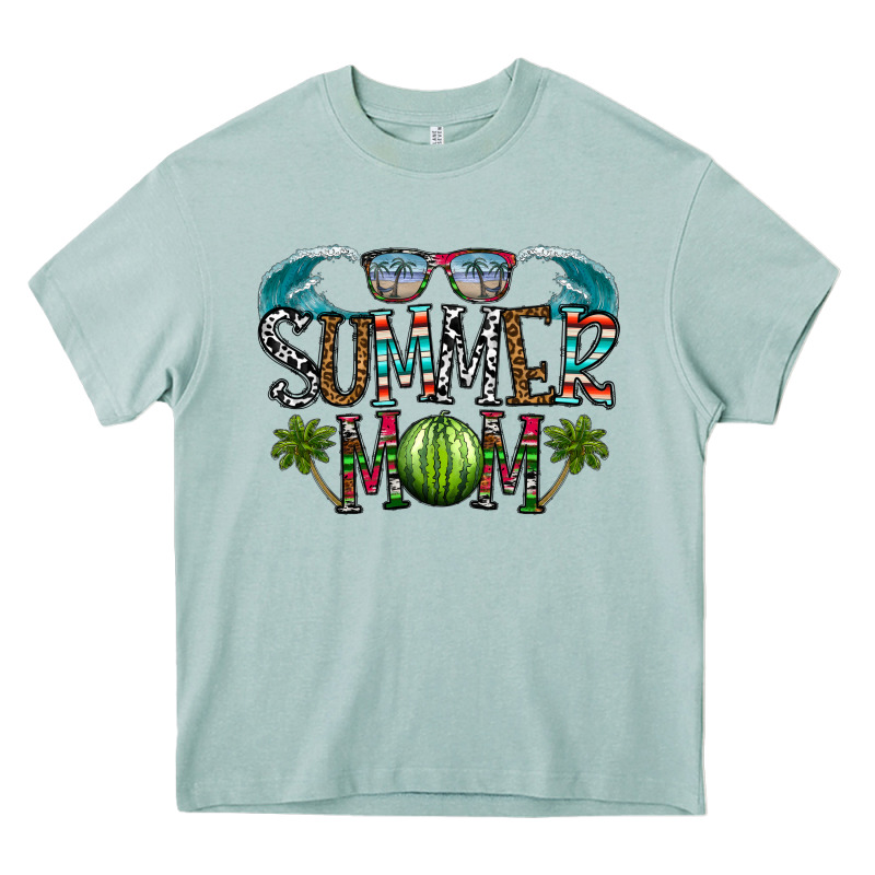 Summer Mom Heavy Core Tee by CowhideDigitalArt | Teevron