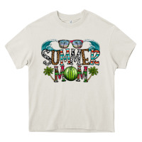 Cream summer mom Heavy Core Tee - CowhideDigitalArt