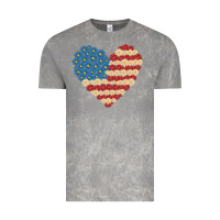Cloud Rock american heart flag Vintage Tee - MaliasSmallBusiness