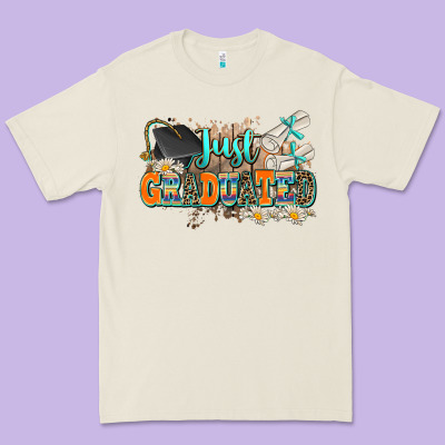 Just Graduated Premium Tee Designed By Adodesignshop