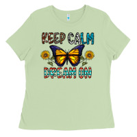 Matcha keep calm dream on Ladies Tee - CowhideDigitalArt