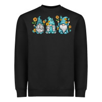 Black sunflower gnomes Heavyweight Sweatshirt - MaliasSmallBusiness