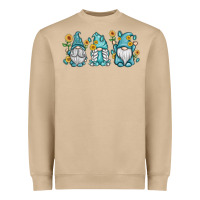 Mushroom sunflower gnomes Heavyweight Sweatshirt - MaliasSmallBusiness