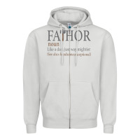 Dove Grey Fa-Thor Like Dad Just Way Mightier Zipper Hoodie - Bettercallsaul