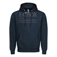 Navy Fa-Thor Like Dad Just Way Mightier Zipper Hoodie - Bettercallsaul