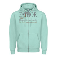 Seafoam Fa-Thor Like Dad Just Way Mightier Zipper Hoodie - Bettercallsaul