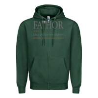 Sports Green Fa-Thor Like Dad Just Way Mightier Zipper Hoodie - Bettercallsaul